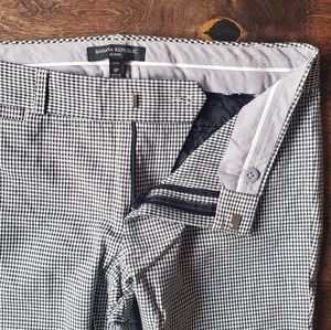 Banana Republic Black and White Straight Leg Pants